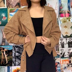 Fashion Nova Tan Corduroy Jacket